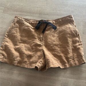 Size 8 LOFT tan drawstring shorts